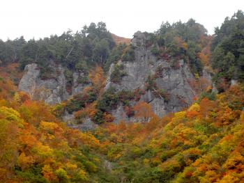 秋山郷の紅葉1